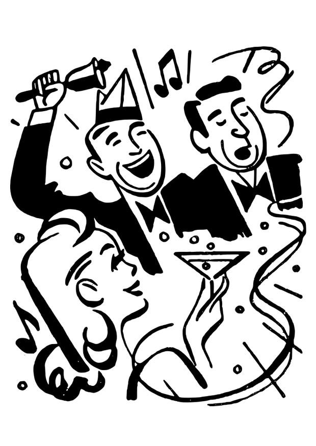 feest Kleurplaat feest