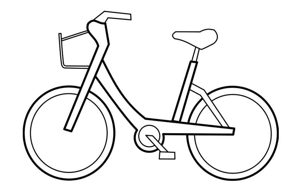fiets Kleurplaat fiets