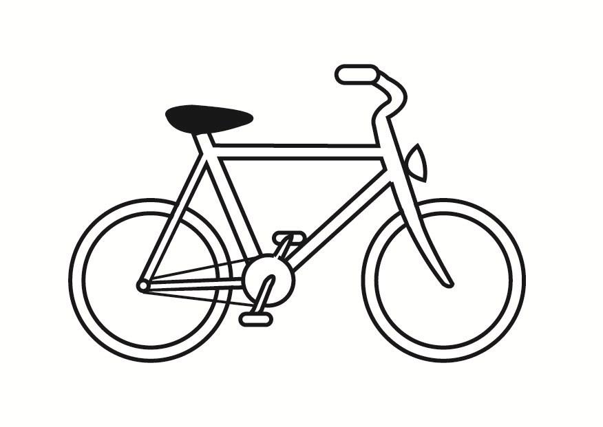 fiets Kleurplaat fiets