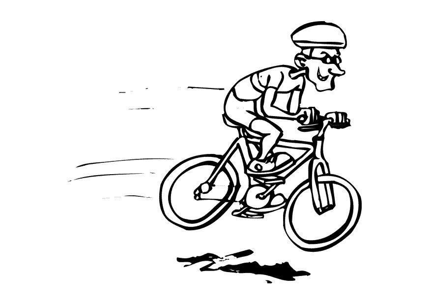 fietsen Kleurplaat fietsen