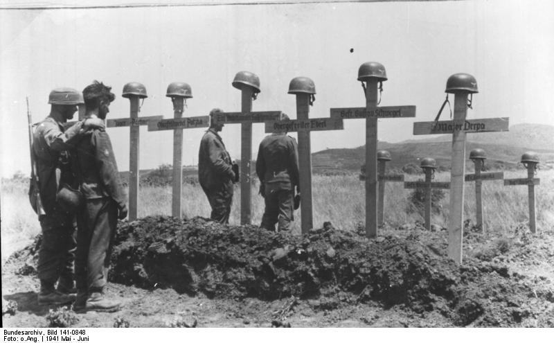 Foto kreta - graven soldaten