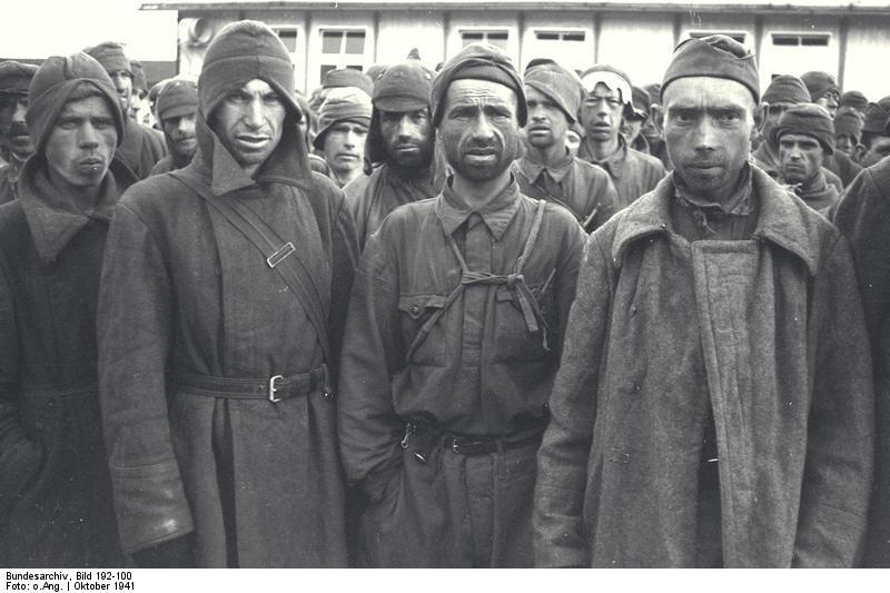 Foto mauthausen concentratiekamp - russische krijgsgevangenen