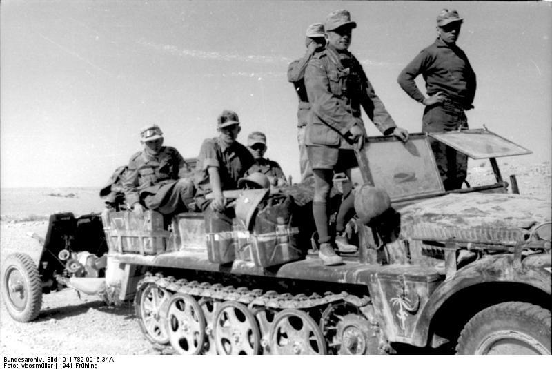 Foto noord-afrikakorps - troepen