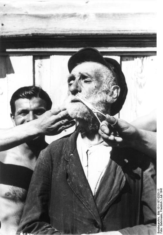 Foto rusland - knippen van haar