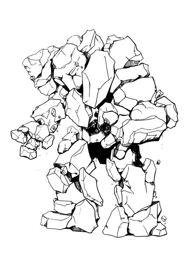 Foto stone elemental - man van steen