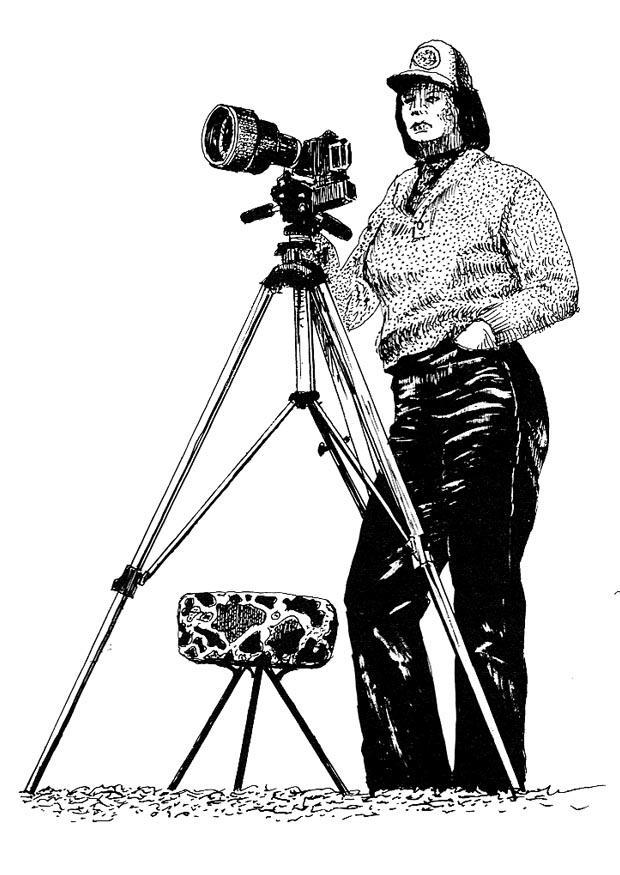fotograaf Kleurplaat fotograaf