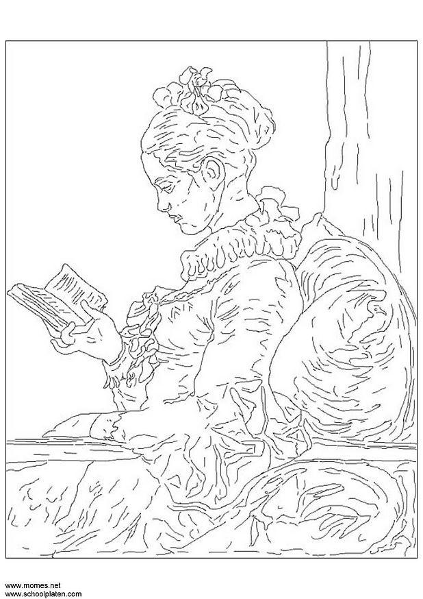 fragonard Kleurplaat fragonard