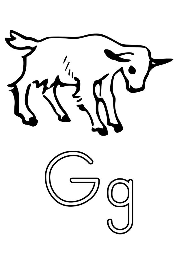 g Kleurplaat g