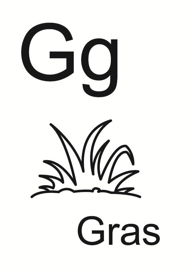 g Kleurplaat g
