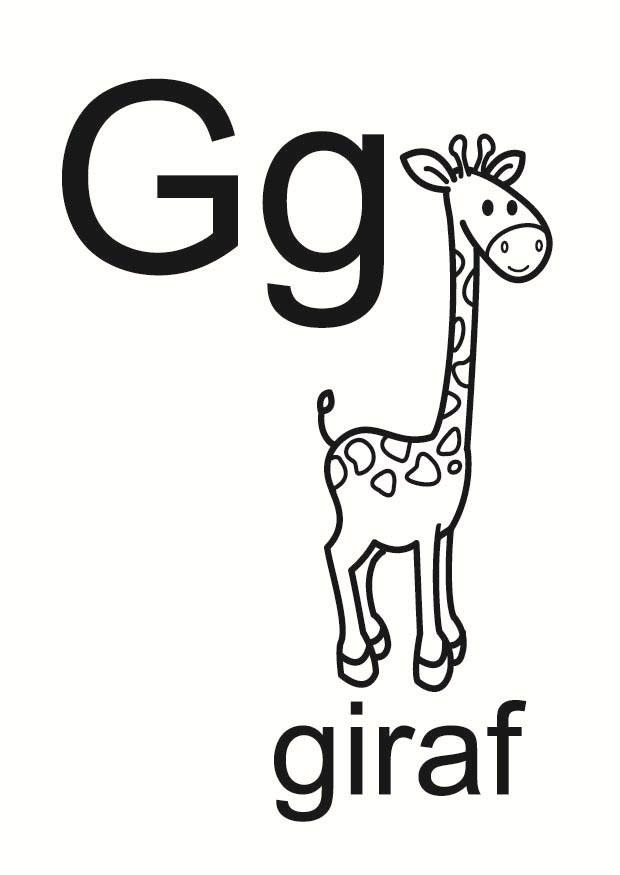 g Kleurplaat g