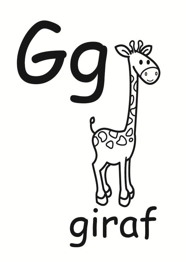 g Kleurplaat g