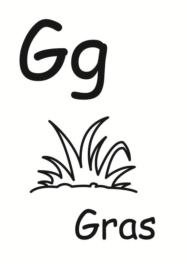 g Kleurplaat g
