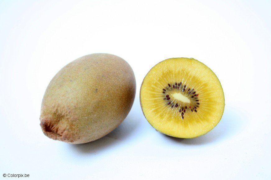 gele kiwi Foto gele kiwi