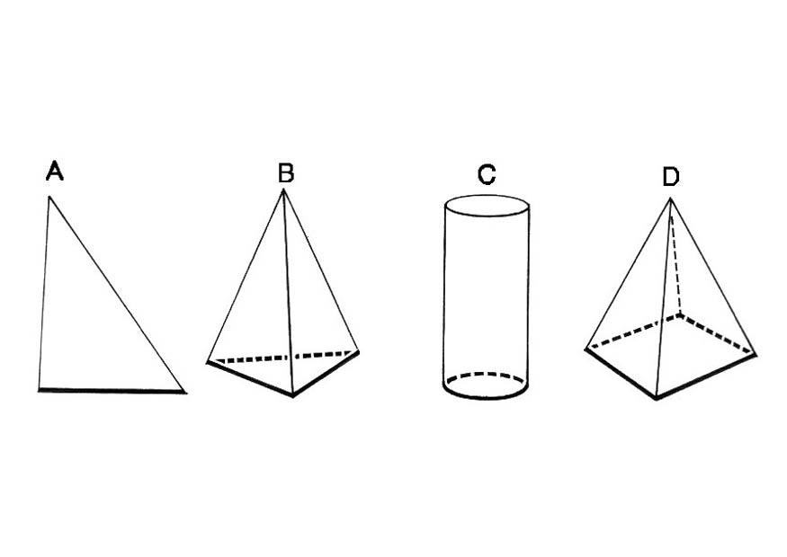 geometrische figuren - basis Kleurplaat geometrische figuren - basis