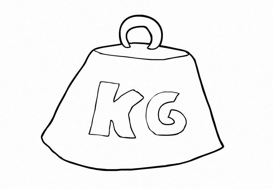 gewicht Kleurplaat gewicht