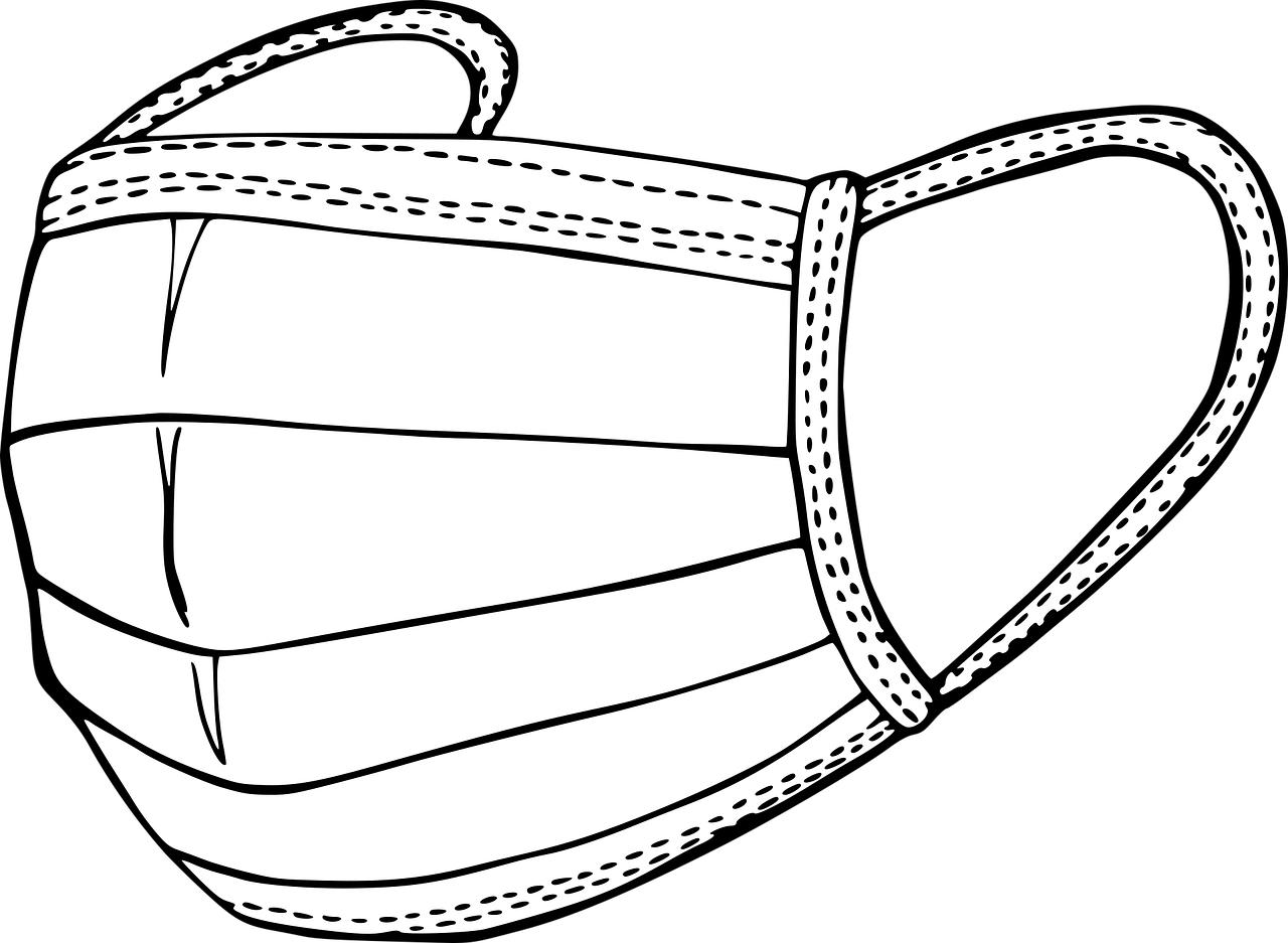 gezichtsmasker Kleurplaat gezichtsmasker