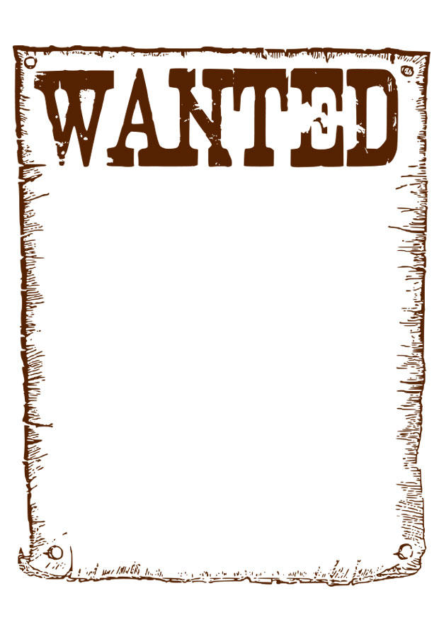 gezocht - wanted Kleurplaat gezocht - wanted