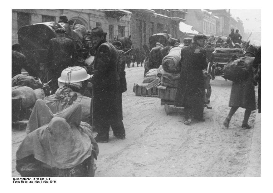 ghetto litzmannstadt - deportatie Foto ghetto litzmannstadt - deportatie