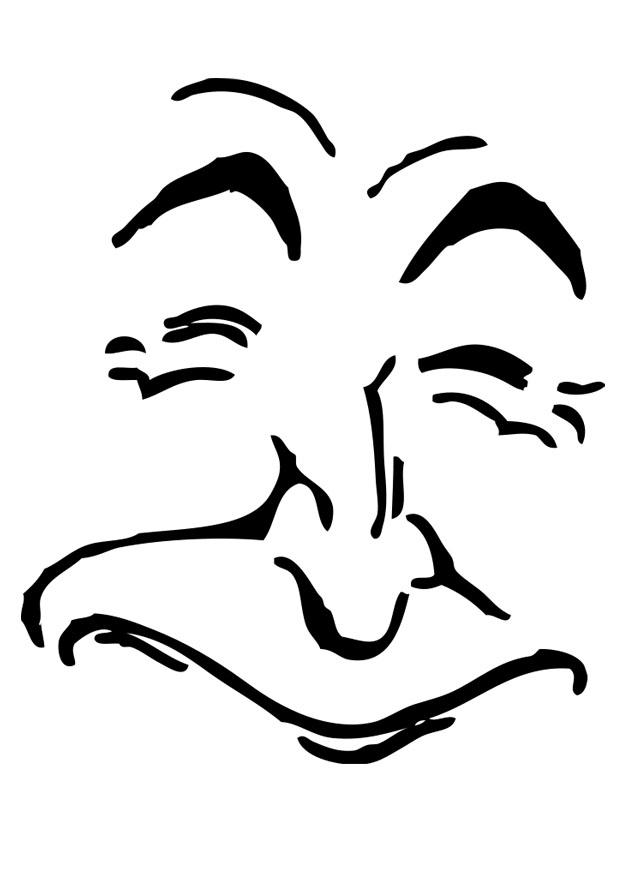 glimlachen Kleurplaat glimlachen