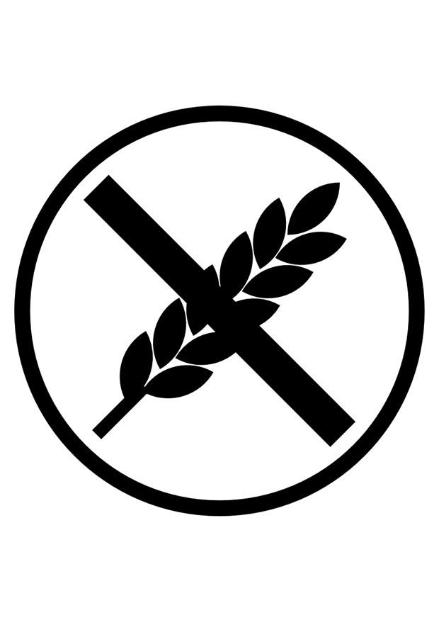 glutenvrij Kleurplaat glutenvrij