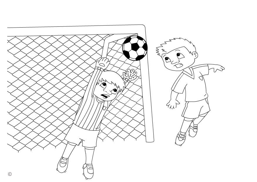 goal Kleurplaat goal