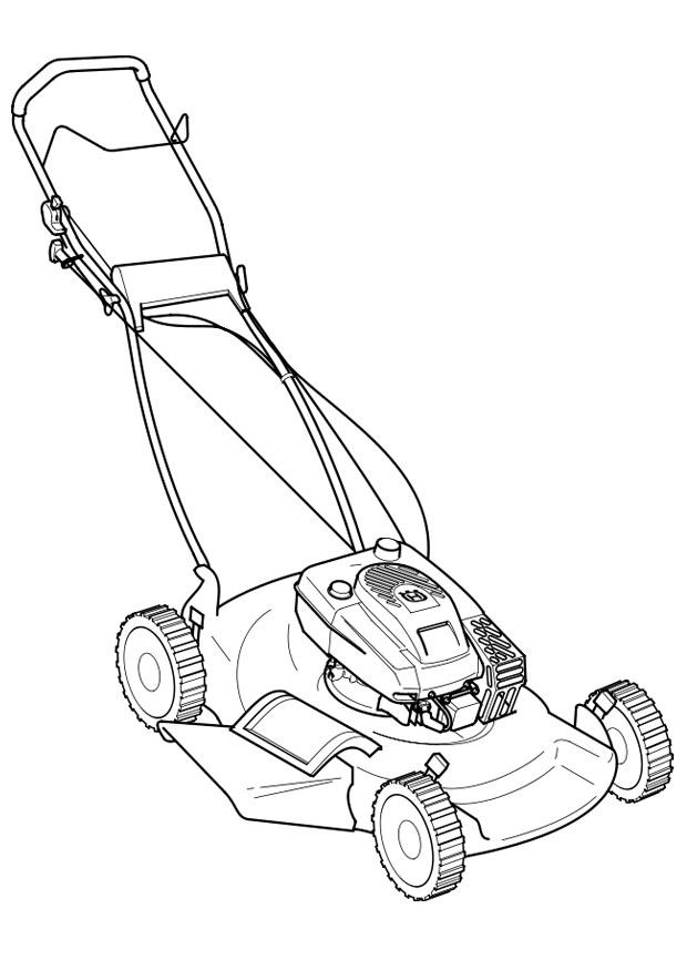 grasmachine Kleurplaat grasmachine