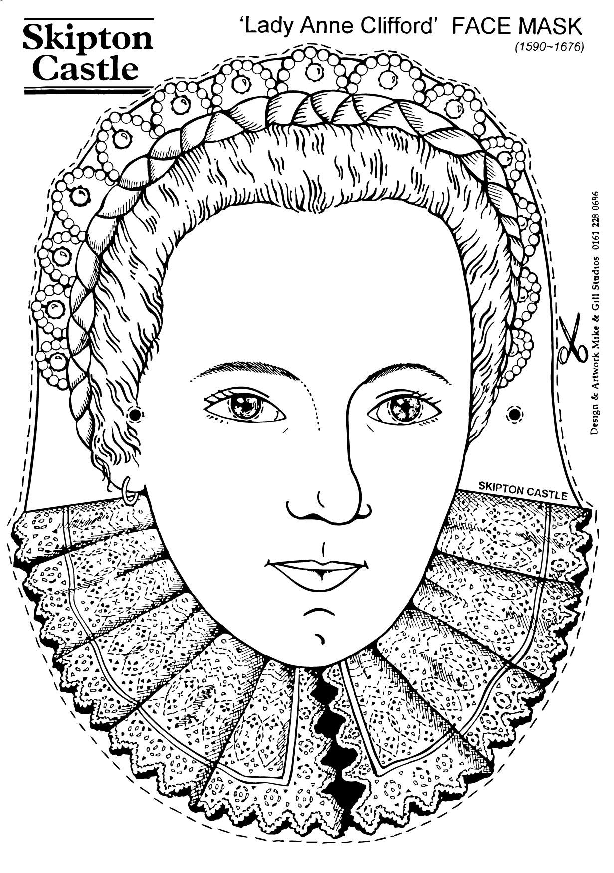 Kleurplaat gravin anne clifford
