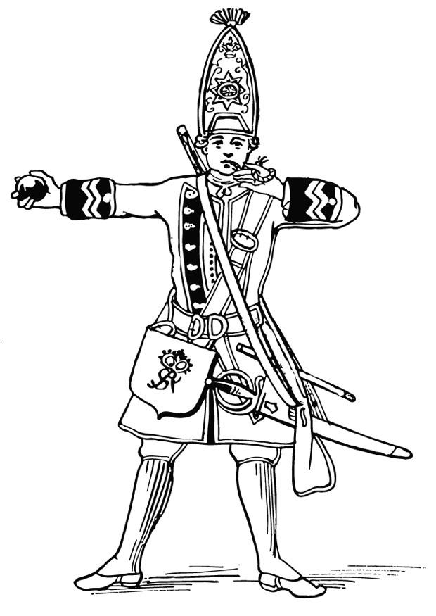 grenadier Kleurplaat grenadier