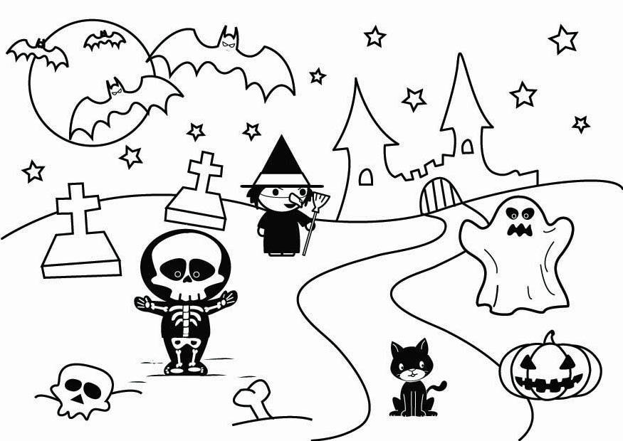 halloween Kleurplaat halloween