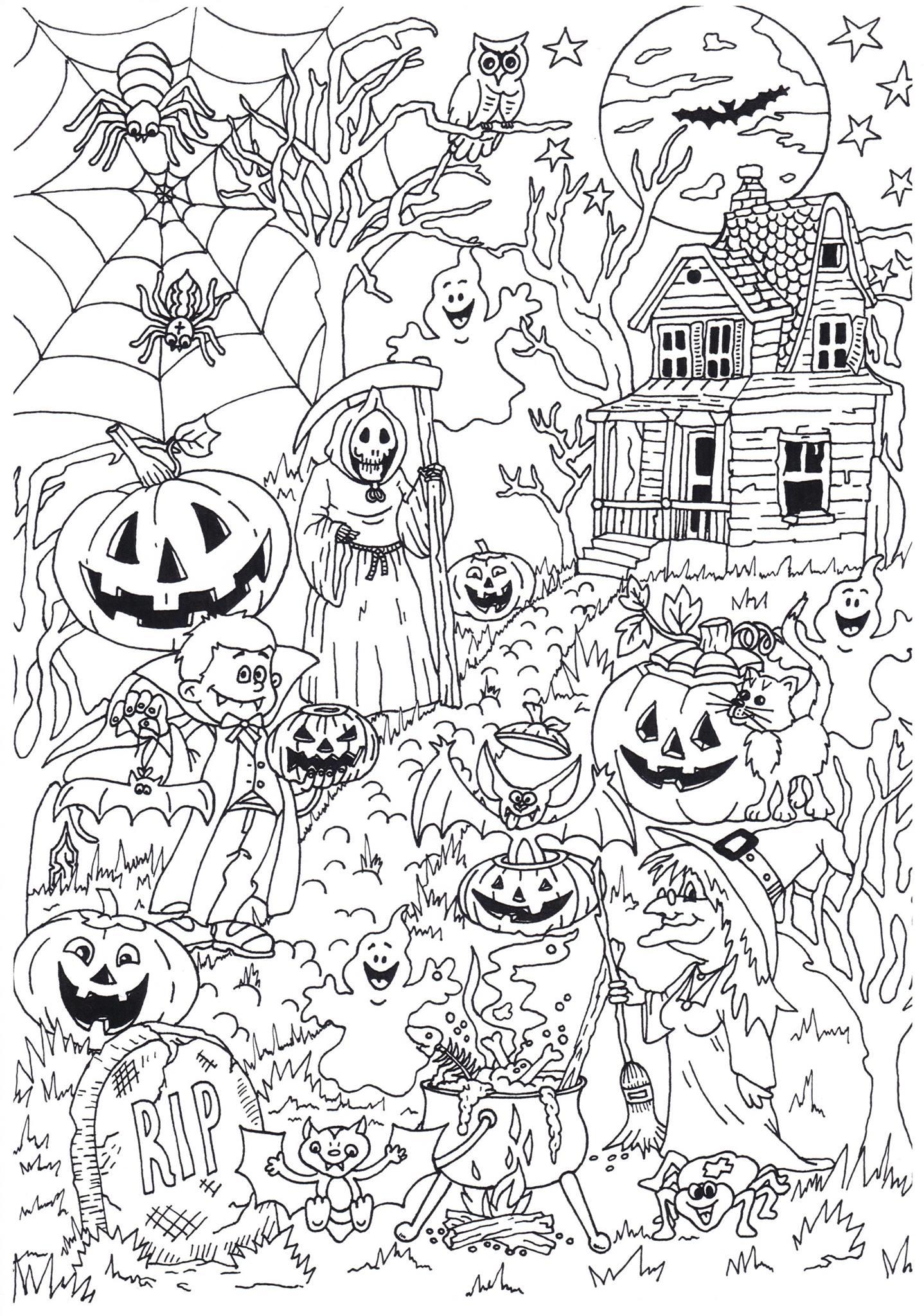 halloween Kleurplaat halloween