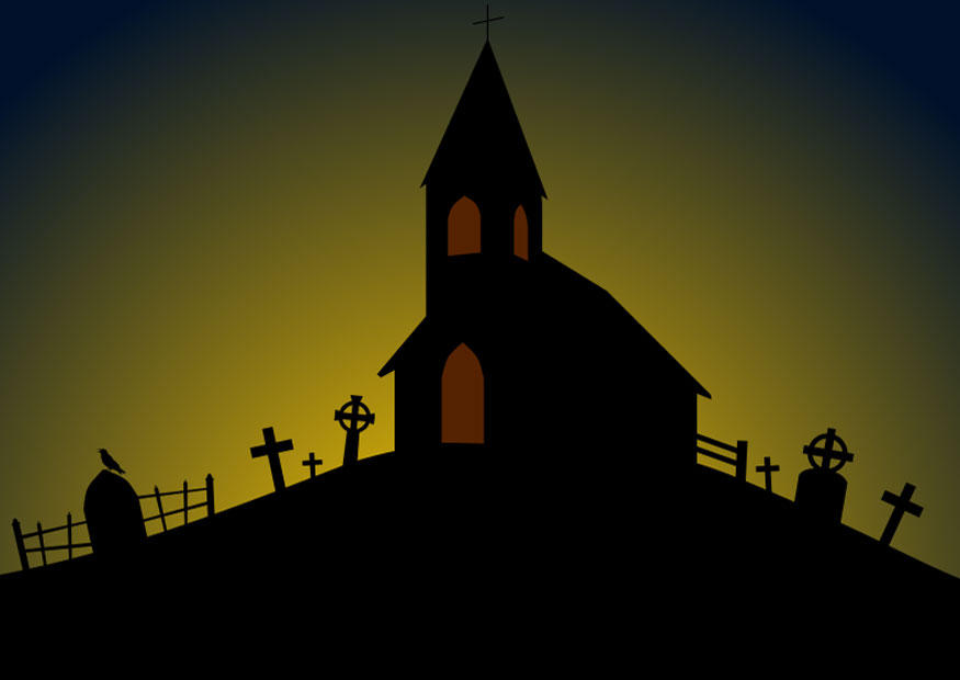 halloween kerk Afbeelding halloween kerk