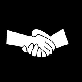 hand geven Kleurplaat hand geven