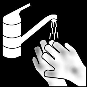 handen wassen - moderne kraan Kleurplaat handen wassen - moderne kraan