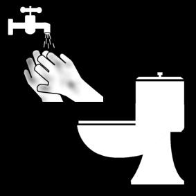 handen wassen na toilet Kleurplaat handen wassen na toilet