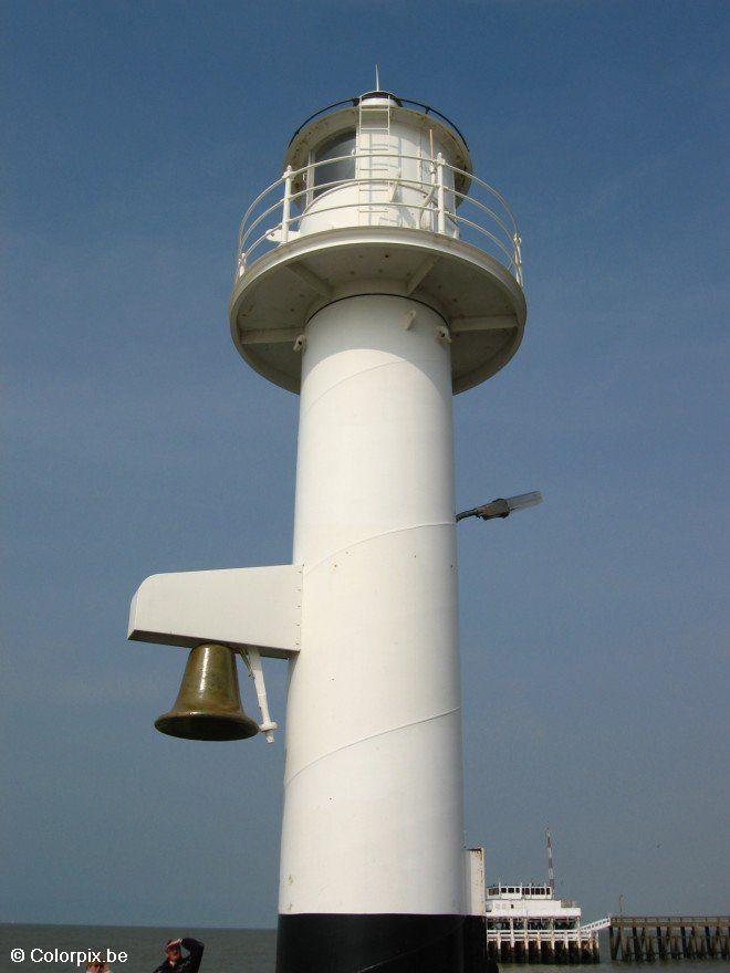 havenlicht op staketsel Foto havenlicht op staketsel