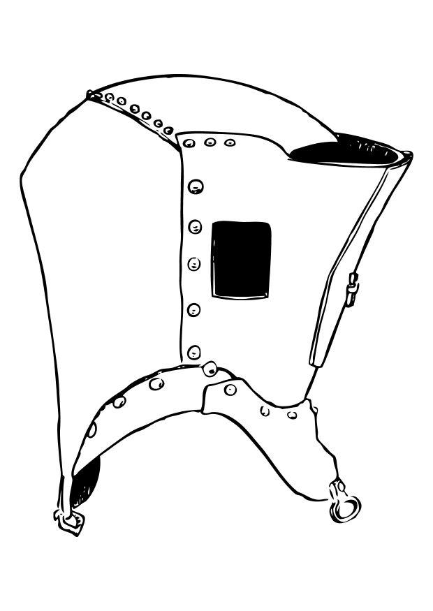 helm Kleurplaat helm