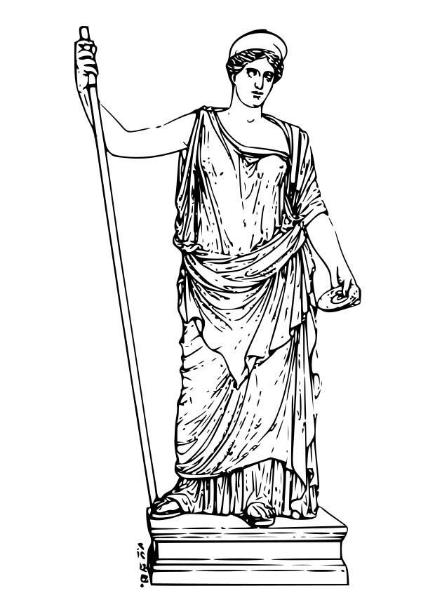 hera Kleurplaat hera