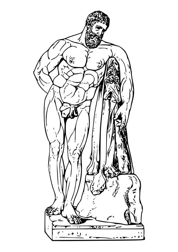 hercules Kleurplaat hercules