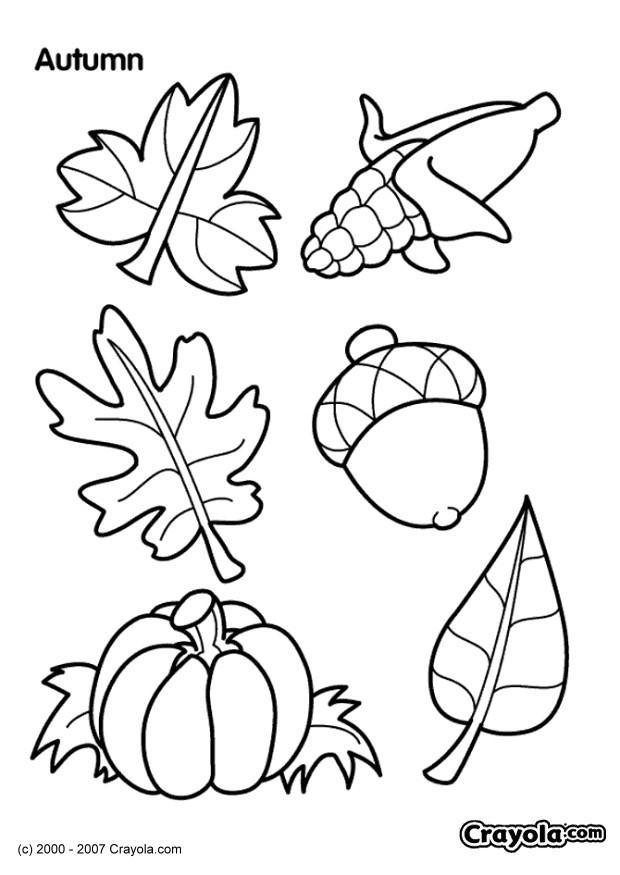 herfst Kleurplaat herfst