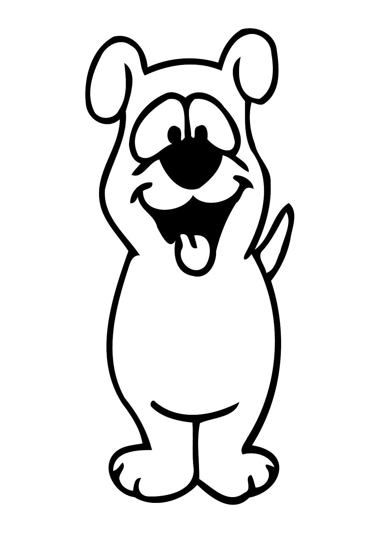 hond Kleurplaat hond