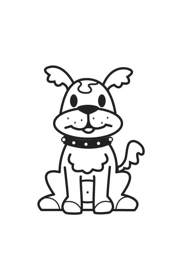 hond Kleurplaat hond
