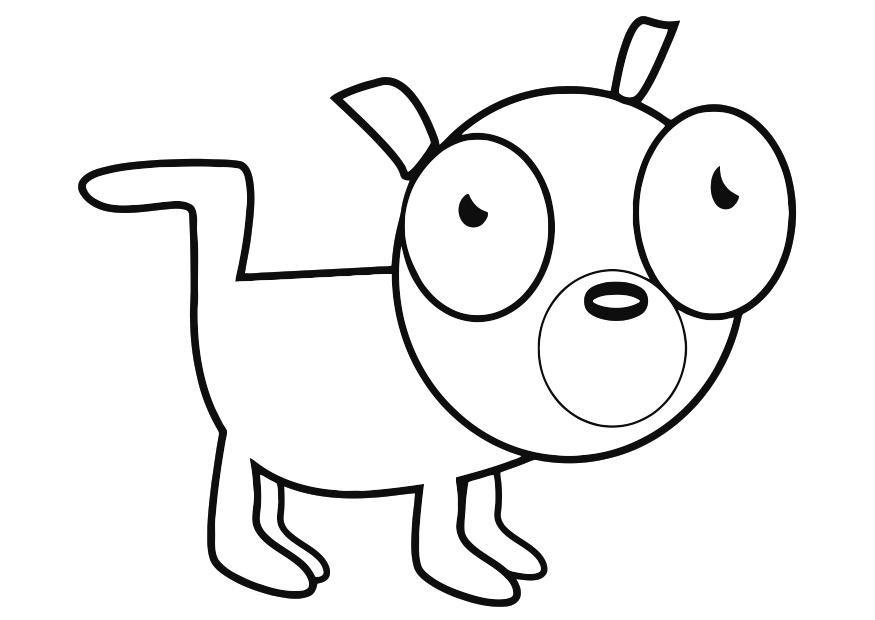 hond Kleurplaat hond