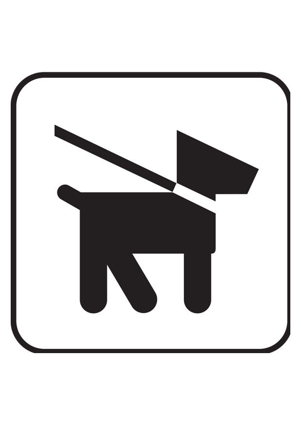 hond aan leiband Kleurplaat hond aan leiband