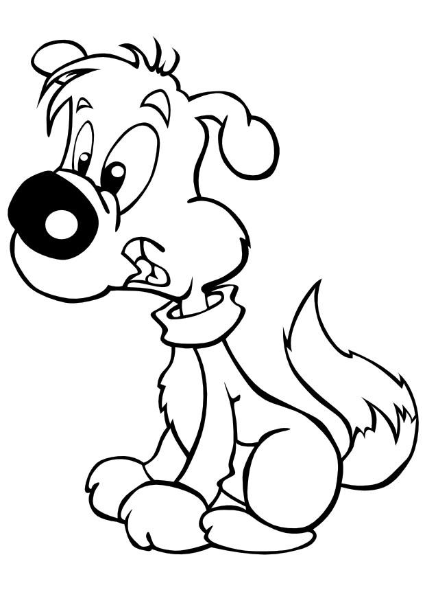 hondje Kleurplaat hondje