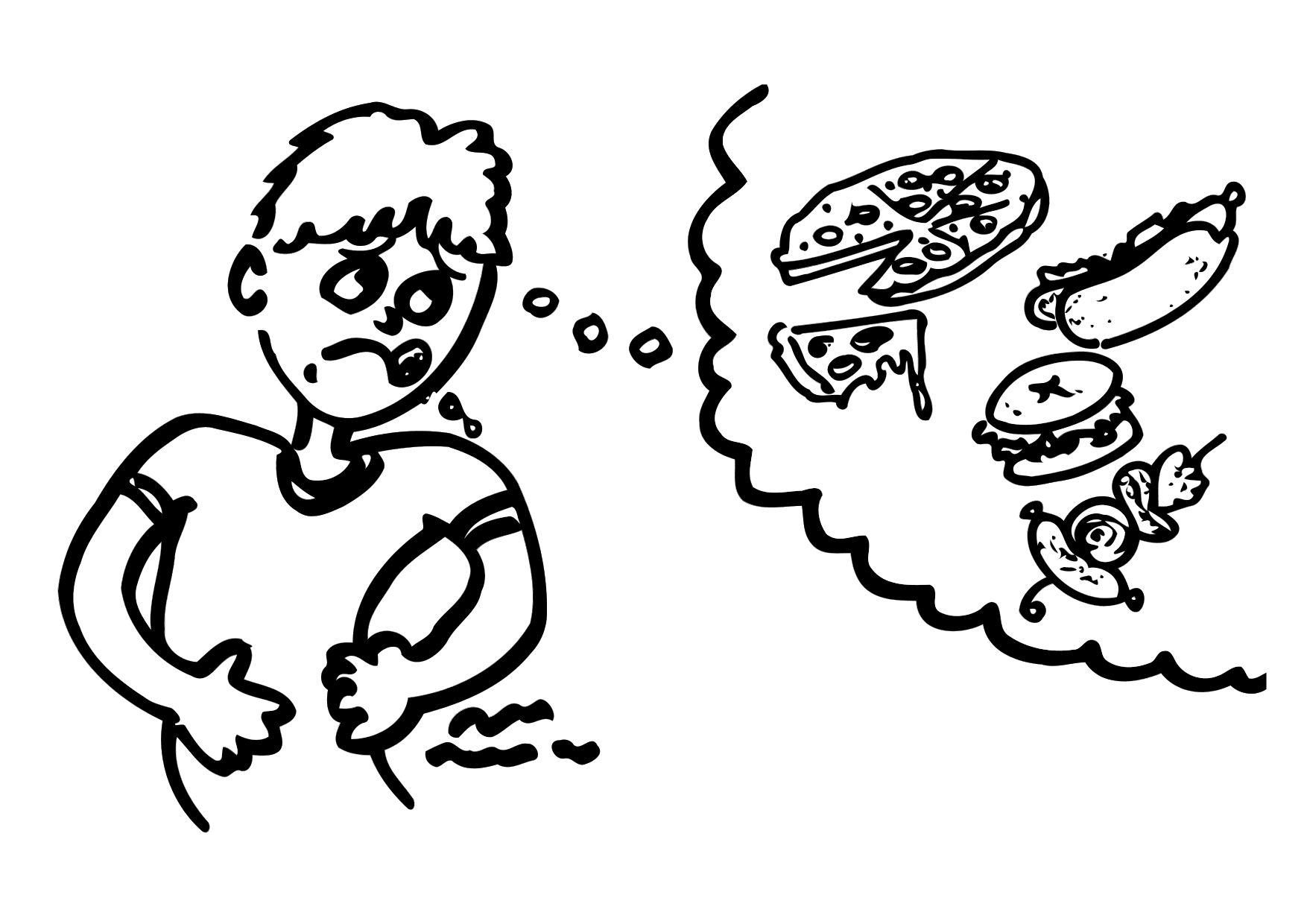 honger Kleurplaat honger