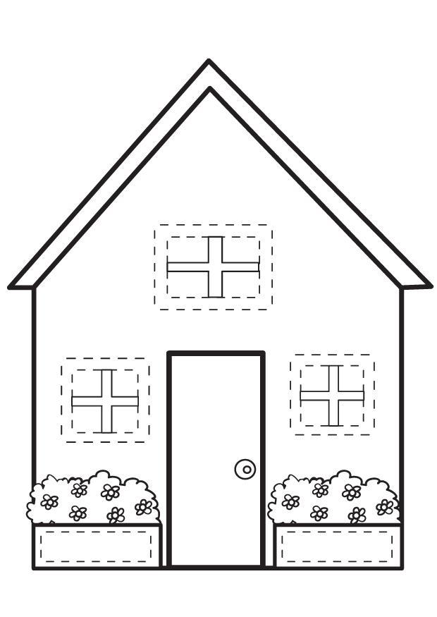 huis Kleurplaat huis