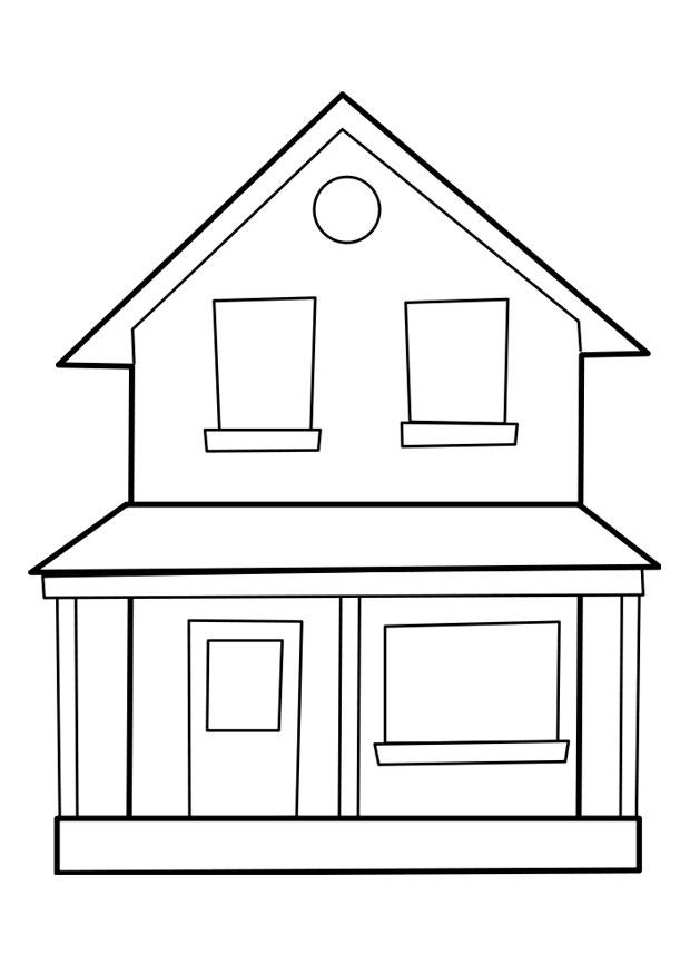 huis Kleurplaat huis
