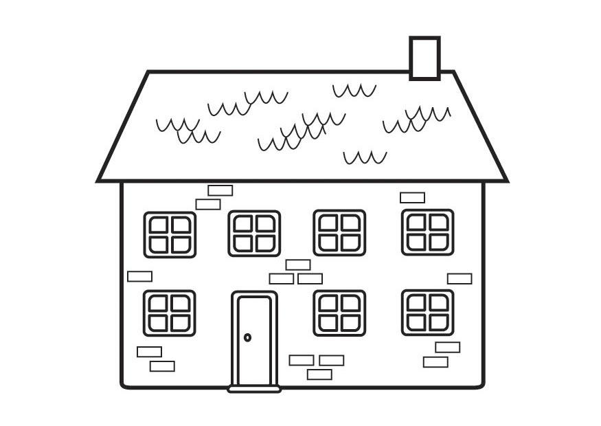 huis Kleurplaat huis