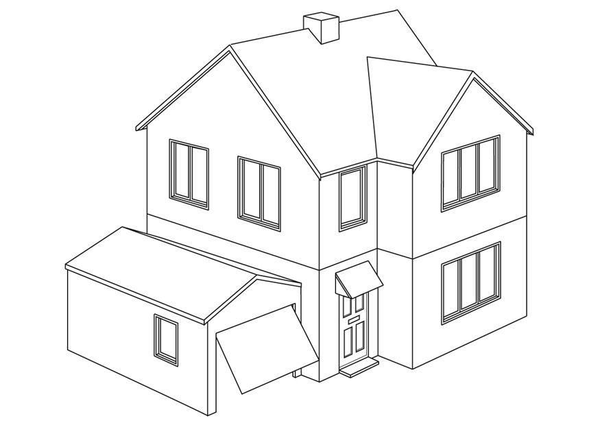huis Kleurplaat huis