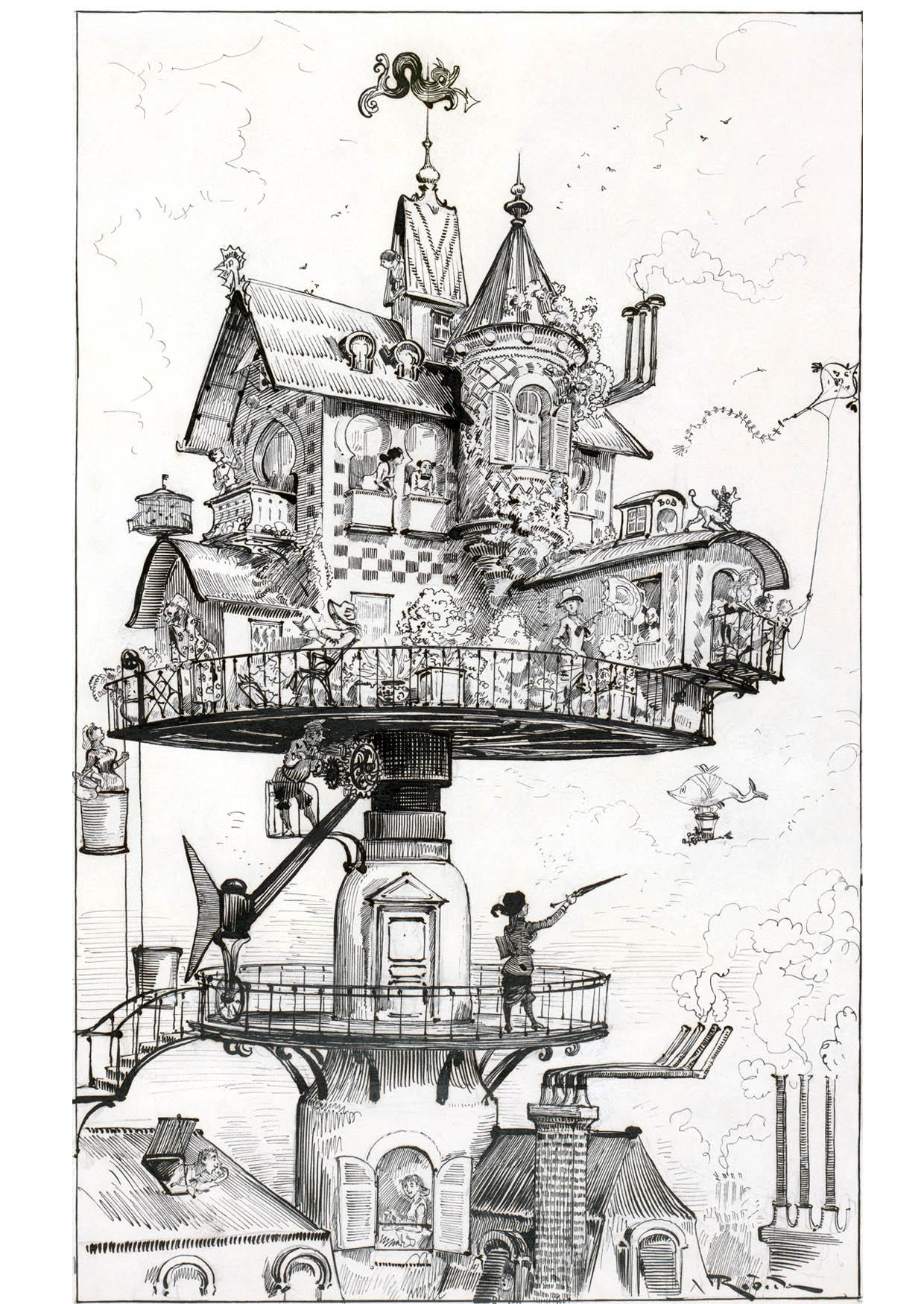 huis van de toekomst - 1883 Kleurplaat huis van de toekomst - 1883